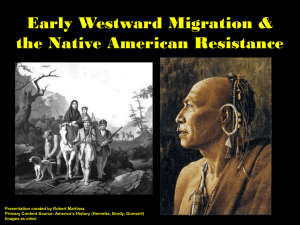 Early Westward Migration & Native American