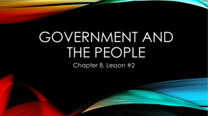 8.2 Government and the People