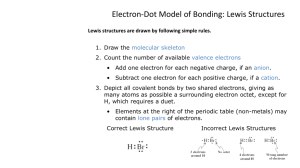 Electron-Dot Model of Bonding: Lewis Structures