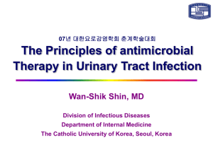 Principles of antimicrobial therapy in the field of UTI