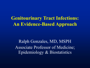 Genitourinary Tract Infections - UCSF Office of Continuing Medical