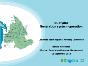 Presentation: Hydro Operations in the Columbia Basin