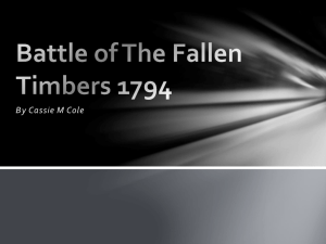 Battle of The Fallen Timbers 1794