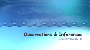 Observations & Inferences