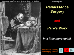 Pare and Renaissance Surgery PPT