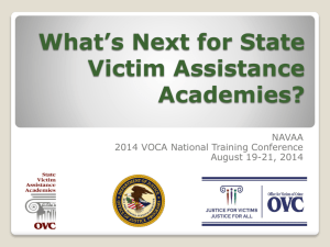 SVAA Network Survey - National Association of VOCA Assistance