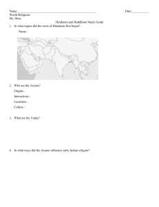 Hinduism and Buddhism Study Guide - Mr. Mize