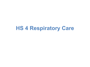 HS 4 Respiratory Care