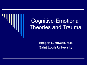 Cognitive-Emotional Theories and Trauma