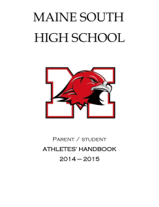 athletes' handbook - Maine South High School