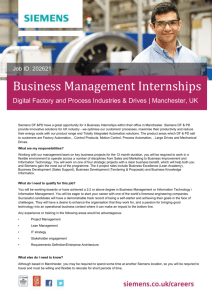Business Management Internships