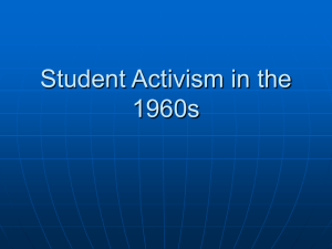 Student Activism in the 1960s