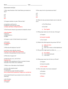 Government Unit Test study guide