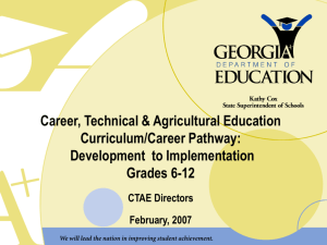 Pathways - GADOE Georgia Department of Education