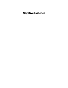 Negative Definitions - Open Evidence Project