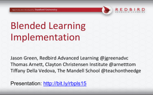 Blended Learning Implementation
