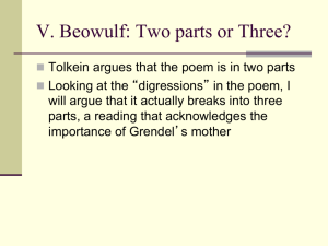 Beowulf Lecture 1