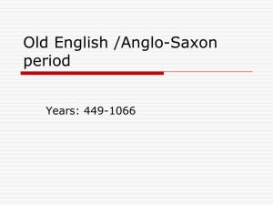 Old English /Anglo