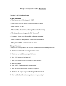 Study Guide Questions for Hiroshima
