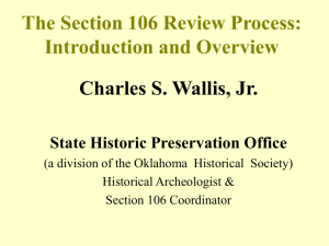 The Section 106 Review Process