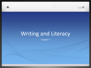 Writing and Literacy