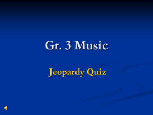 Gr 3 Music jeopardy