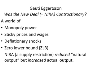 Eggertsson, Was the New Deal Contractionary?