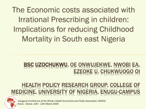 Diapositive 1 - African Health Economics and Policy Association