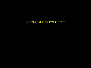 verb test review