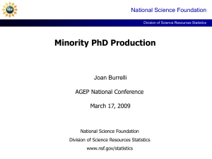 Minority PhD Production