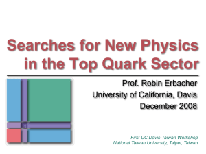 Searches for New Physics in the Top Quark Samples