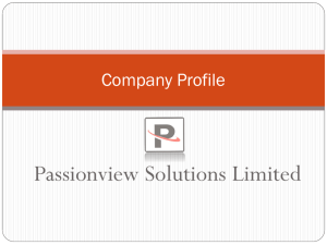 Company Profile - PassionView Solutions Limited