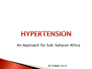 An Approach for Sub-Saharan Africa 2010 Dr. Linda hawker