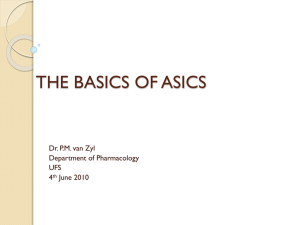 BASICS OF ASICS_Pharmacology 4 06 10