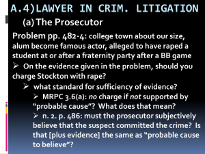 A.4) THE LAWYER IN CRIMINAL LITIGATION