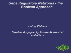 Gene Regulatory Networks