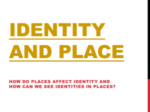Identity, Place, and Gender PPT