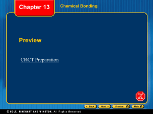 Chapter 13 CRCT Preparation
