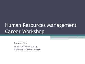 Human Resources Management - University at Buffalo School of