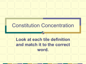 Constitution Concentration