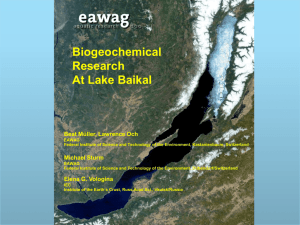 Biogeochemical research at Lake Baikal