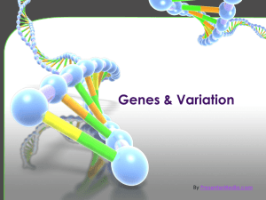 Variation and Gene Pools