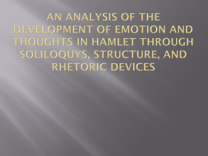 An Analysis of the Development of Emotion and Thoughts in Hamlet