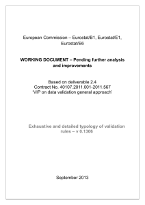 Eurostat - typology of validation rules
