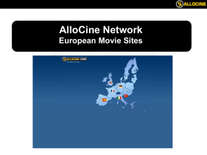 AlloCine Network European Movie Sites