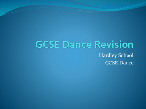 GCSE Dance Revision