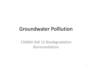 Groundwater Polllution