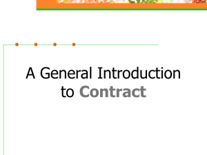 Contract Definition of a contract