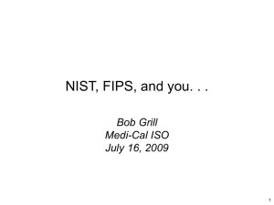 NIST, FIPS, and you