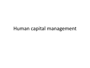 Human capital management